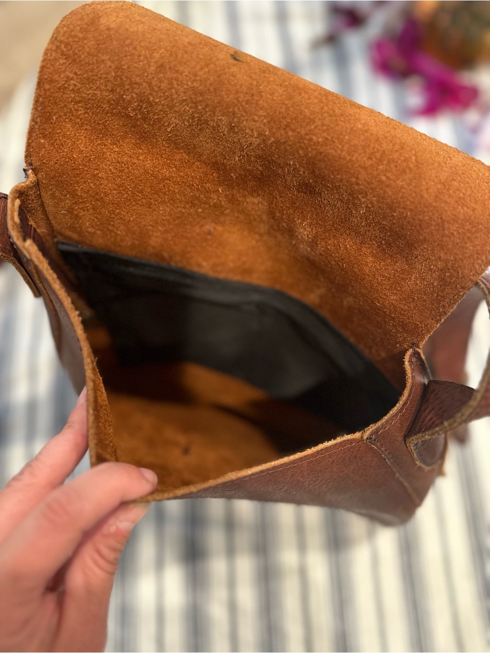 Source Unknown Brown Leather Crossbody Bag - Picture 5 of 8